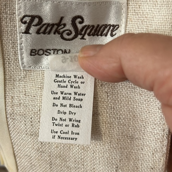 NOSWT 1950s Park Square Fitted Blazer Vintage MCM Hourglass Figure Linen look - Picture 6 of 6